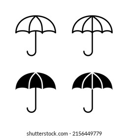 Umbrella icons vector. umbrella sign and symbol