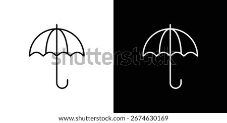 Umbrella icons. vector symbol illustrations.
