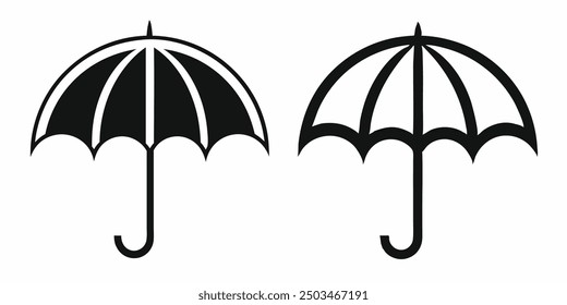 Umbrella Icons for Weather Protection