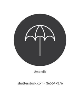 Umbrella icon/sign
