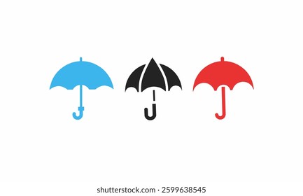 umbrella icon,umbrella vector on white background