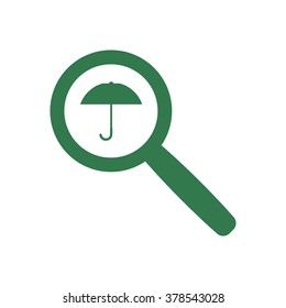 Umbrella  icon,vector illustration.Flat design style.