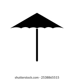 Umbrella illustrated on white background