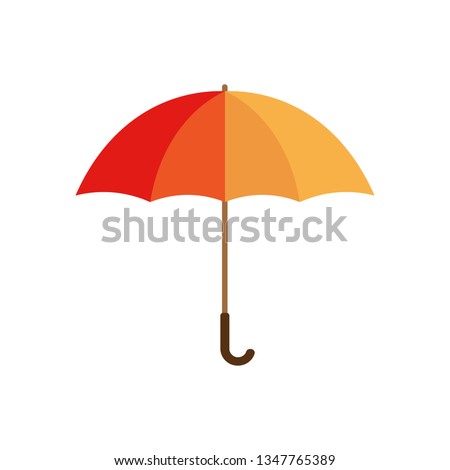 Umbrella illustration. Flat design. Vector.