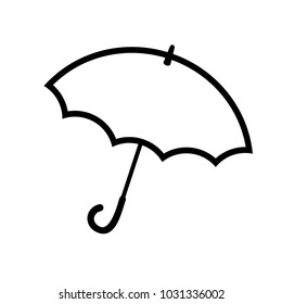 umbrella illustration icon