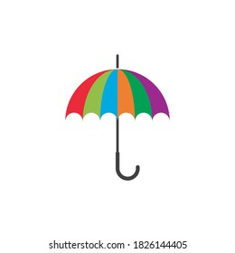 Umbrella illustration logo concept vector template