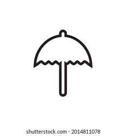 Logo-Konzept für Umbretter, Vektorgrafik-Vorlage