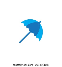 Umbrella illustration logo concept vector template