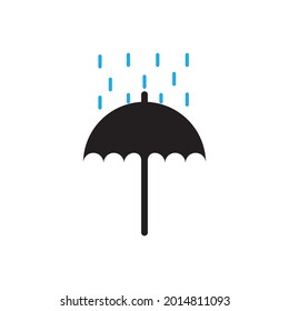 Umbrella illustration logo concept vector template