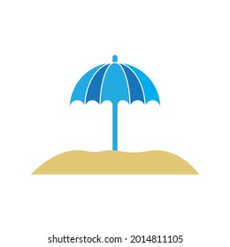 Umbrella illustration logo concept vector template