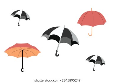 Umbrella illustration vector template design 