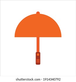 umbrella ilustration icon.flat design style icon concept