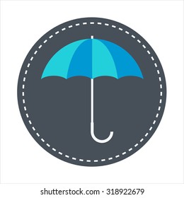 Umbrella, insurance Flat style colorful, vector icon for info graphics, websites, mobile and print media.