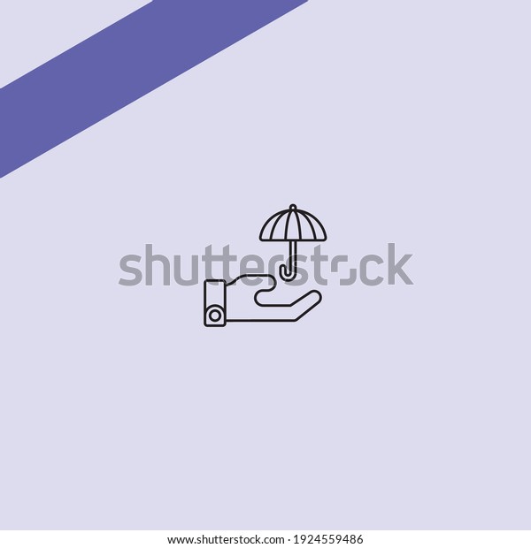 umbrella\
insurance service icon in background\
purple