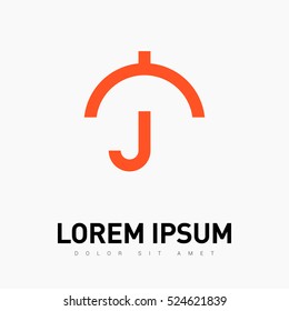 Umbrella isolated minimal single flat linear icon for application and info-graphic. Care line vector icon for websites and mobile minimalistic flat design.