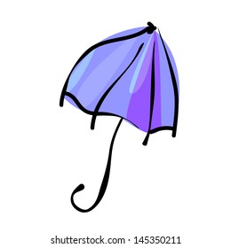 umbrella isolated on white background