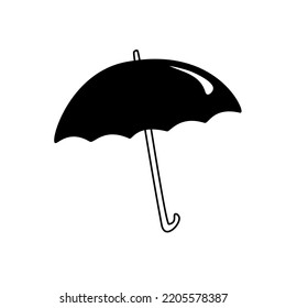 umbrella isolated on white background vector illustration