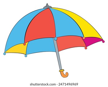 An umbrella isolated on white background