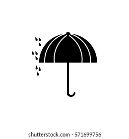 Umbrella isolated on white background icon