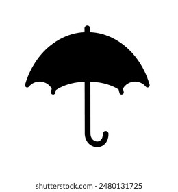 paraguas aislado en blanco - icono de Vector