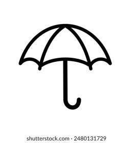 umbrella isolated on white- vector icon