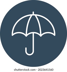 Umbrella Isolated Vector icon which can easily modify or edit


