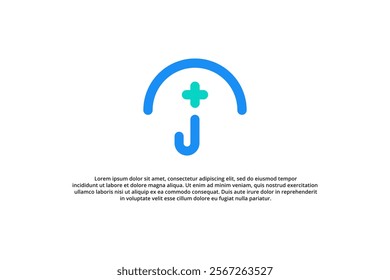 umbrella and j plus medical logo