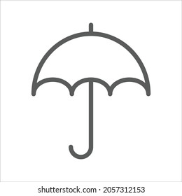 Umbrella Keep Dry Shipping Package Handling Simple Icon Vector Set 