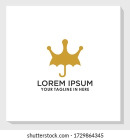 plantilla de diseño de logotipo de paraguas vectorial