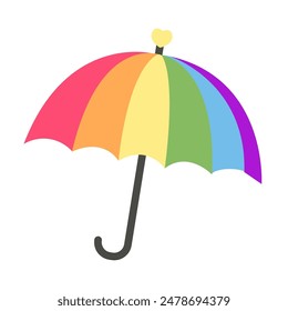 Umbrella LGBT isolated on white background. LGBT pride community