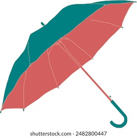 umbrella line art and color 