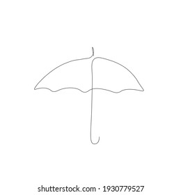  Umbrella-line-Zeichnung, Vektorgrafik