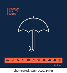 Umbrella line icon