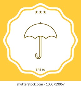 Umbrella line icon