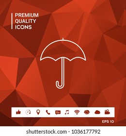 Umbrella line icon
