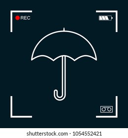 Umbrella line icon