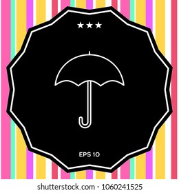 Umbrella line icon