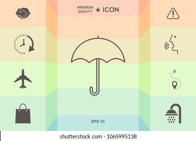 Umbrella line icon