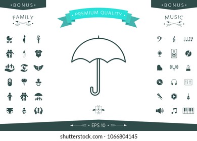 Umbrella line icon