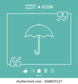 Umbrella line icon