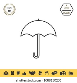 Umbrella line icon