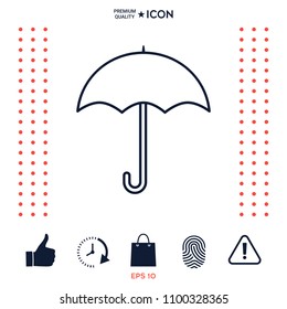Umbrella line icon