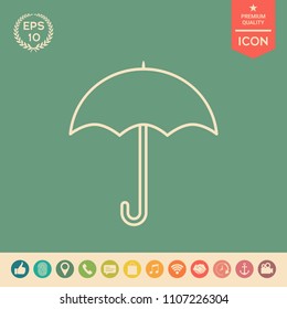 Umbrella line icon