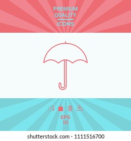 Umbrella line icon