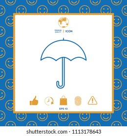 Umbrella line icon