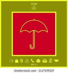 Umbrella line icon