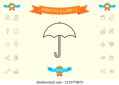 Umbrella line icon