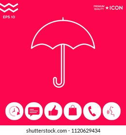 Umbrella line icon