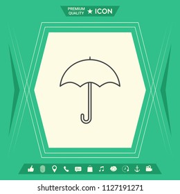 Umbrella line icon