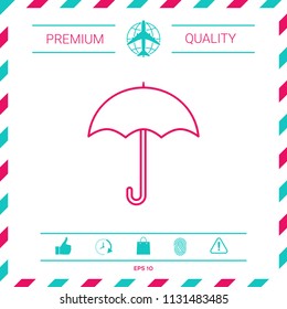 Umbrella line icon